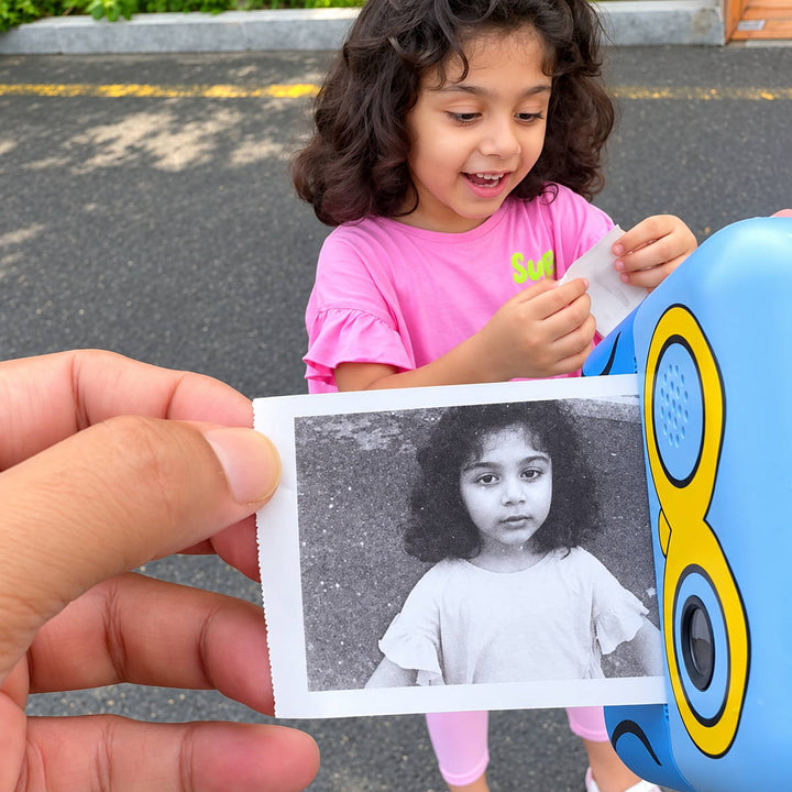 Print emerging from the camera